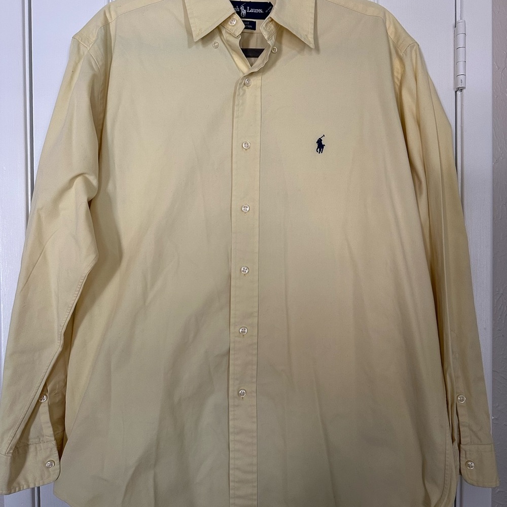 Ralph Lauren Men's Yellow Shirt